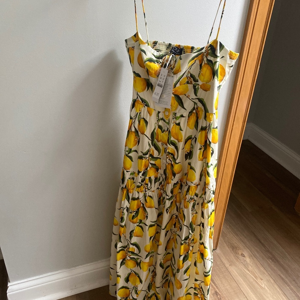 J Crew Limoncello Print Dress size 4 New